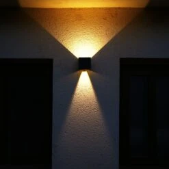 Aplique Para Exterior Cubo LED 2x6W 4000K Gris Antracita IP54 -Jardín Series Tienda 88943135a91ebf83