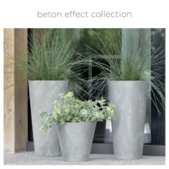 Prosperplast Maceta TUBUS BETON EFFECT 28,5L 400x400x373 Antracita -Jardín Series Tienda 8d0f764e2a09c977