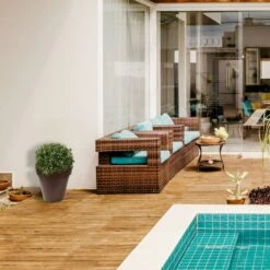 WellHome Macetero Polietileno Por Rotomoldeo Bronce 35x30 Cm -Jardín Series Tienda 943e6b82fdb4e2a7