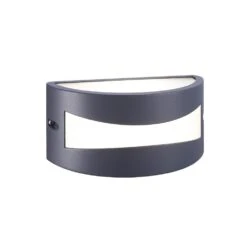 Aplique De Exterior Basic Media Circunferencia Antracita 1xE27 IP54 Wonderlamp