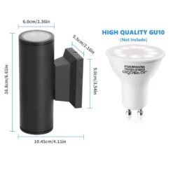 Aplique Pared Exterior, IP65, Negro, Aigostar -Jardín Series Tienda 9df6013dcd7201df