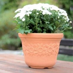 Prosperplast Maceta SUNNY 60L 570x570x435 Ladrillo -Jardín Series Tienda 9e3427aa9691b100