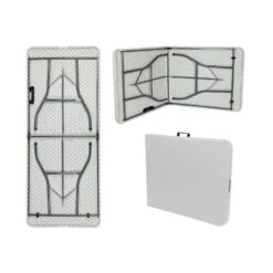 Pack 2 Mesas Plegables 180cm Rectangular Catering 7house -Jardín Series Tienda a6fe2d192b51e7b9