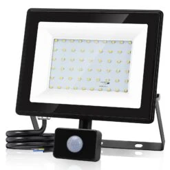 Aigostar 50W Foco LED Con Sensor Movimiento,4500LM IP65, 6500K