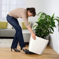 LECHUZA Maceta Quadro Premium Ls 50 - Kit Completo, Blanco Brillante 50 Cm -Jardín Series Tienda ae2933a69dce8f6f