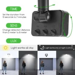 Aigostar 50W Foco LED Con Sensor Movimiento,4500LM IP65, 6500K -Jardín Series Tienda b019aea952153791