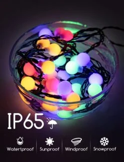 Aigostar Guirnaldas Luces Exterior Solar, 12m De RGB, 8 Modos, IP65 -Jardín Series Tienda b8ed4c2b1e96c7d4