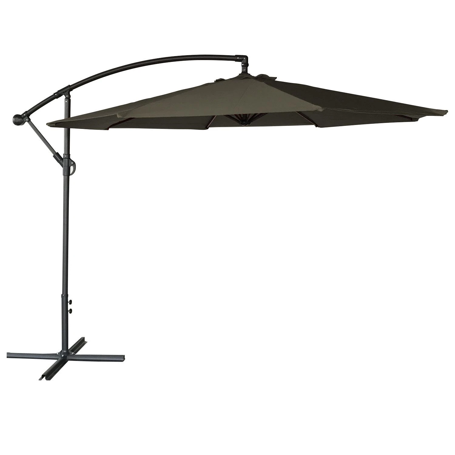 Sombrilla Excéntrica Oahu Redondo 3,50m De Diámetro Color Gris 3 Sombrilla Excéntrica Oahu Redondo 3,50m De Diámetro Color Gris