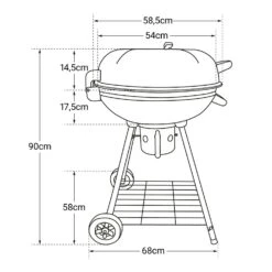 Barbacoa De Carbón Forma Bola FRESNO -Jardín Series Tienda c72ff0369c9645a4