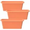 WellHome Pack 3 Jardineras Respana Terracota - 49x18,4x14,5 Cm -Jardín Series Tienda d211e6a3ea33be38