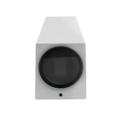 Aplique De Pared Exterior 2 Luces Classic Rectangular Blanco 2xGU10 IP44 Wonderlamp -Jardín Series Tienda d2d49865e14fb56f