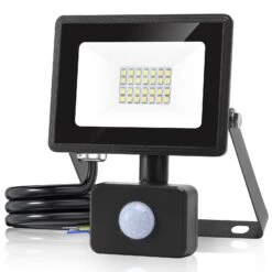 Aigostar 20W Foco LED Con Sensor Movimiento,1800LM IP65 6500K