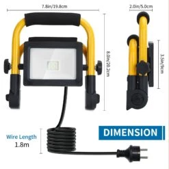 Foco De Trabajo LED 10W, 920LM, Giratorio 360º, 6500K Aigostar -Jardín Series Tienda d75bd855f574d3a4