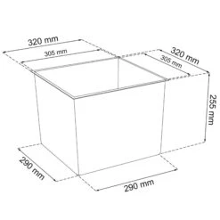 WellHome Pack 2 Macetas Altas Urbi Square Multi 49 L Y 26,6 L -Jardín Series Tienda d8dc4804238a51f5