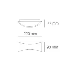 Aplique LED De Exterior Viena Rectangular Blanco Conluz Neutra IP54 Wonderlamp -Jardín Series Tienda e43cc129bee9158d