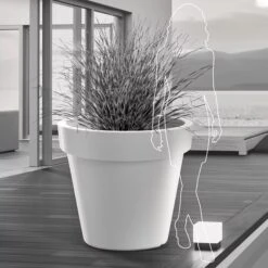 Prosperplast Maceta LEXO ROUND 212L 800x800x740 Gris Piedra -Jardín Series Tienda e50255cca47f8ef5