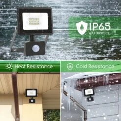 Aigostar 20W Foco LED Con Sensor Movimiento,1800LM IP65 6500K -Jardín Series Tienda e87f133b95192b0d