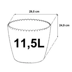 WellHome Pack 2 Macetas Redondas Splofy ø29,5x24,9 Cm Gris 10 WellHome Pack 2 Macetas Redondas Splofy ø29,5x24,9 Cm Gris -Jardín Series Tienda ee4e2f51235414b2